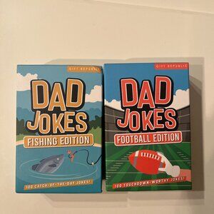 Dad Jokes Box‎ Set Football Edition + Fishing Edition  (k/x- NEW)
